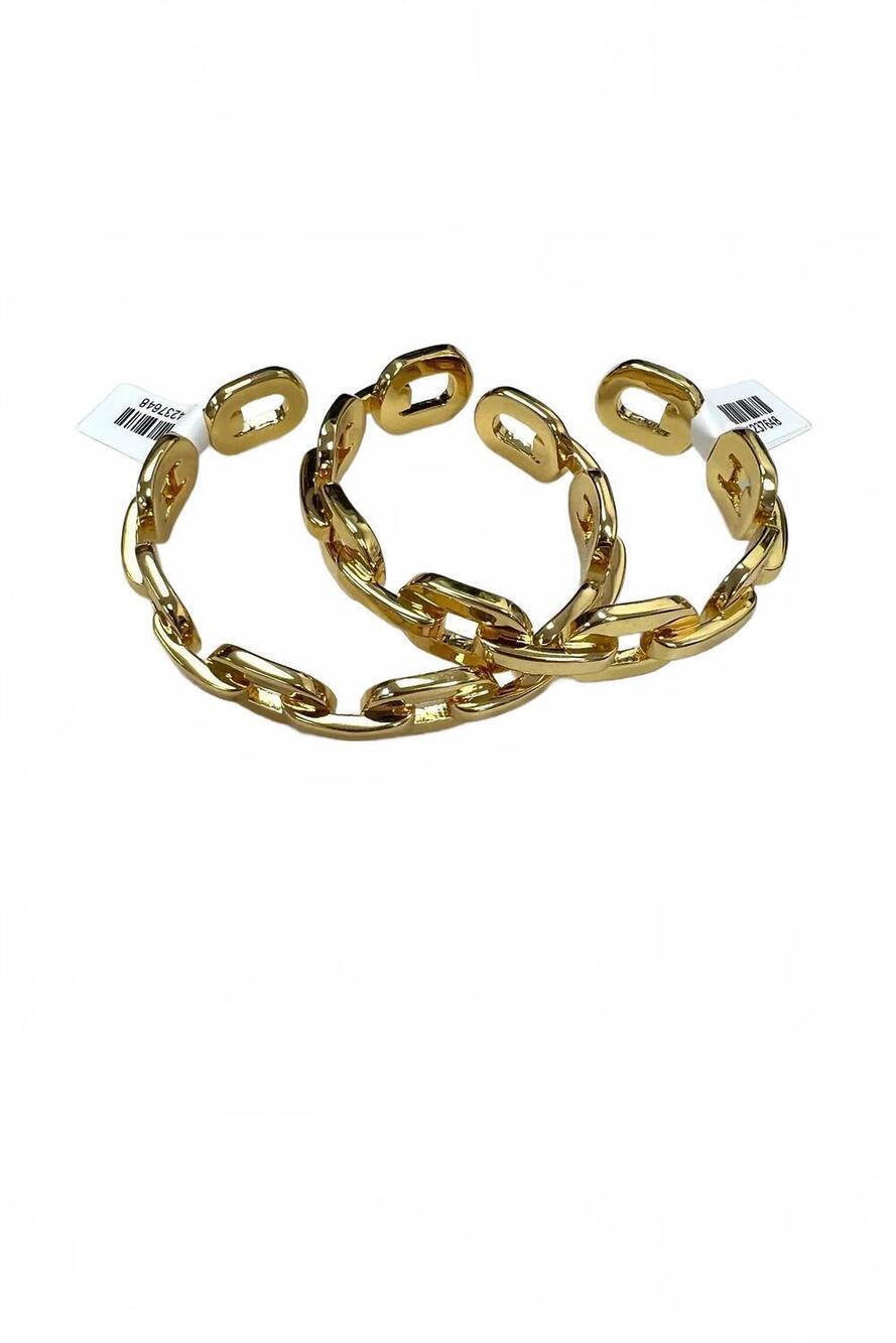 NEW BRACHA women's breaking chains cuff in gold